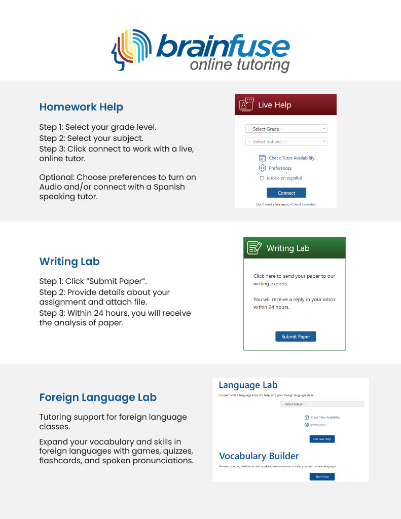 brainfuse instructions page 1